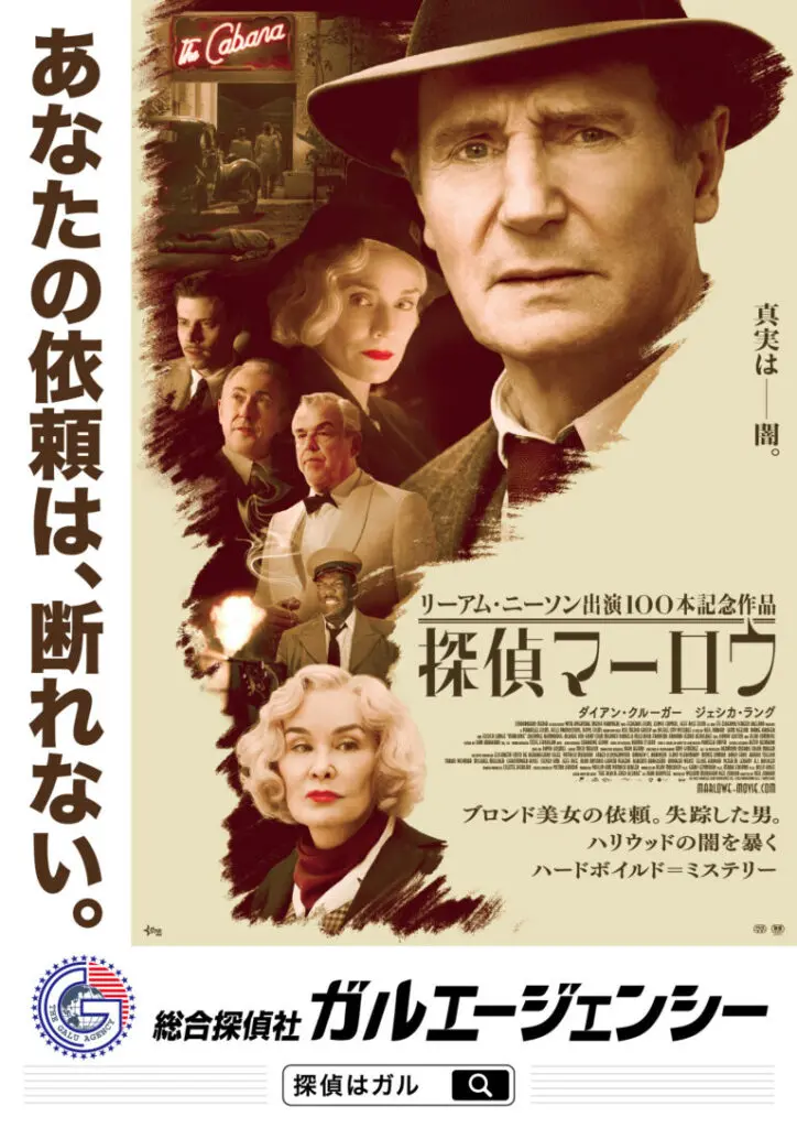 『探偵マーロウ』と『ガルエージェンシー』 のタイアップポスター